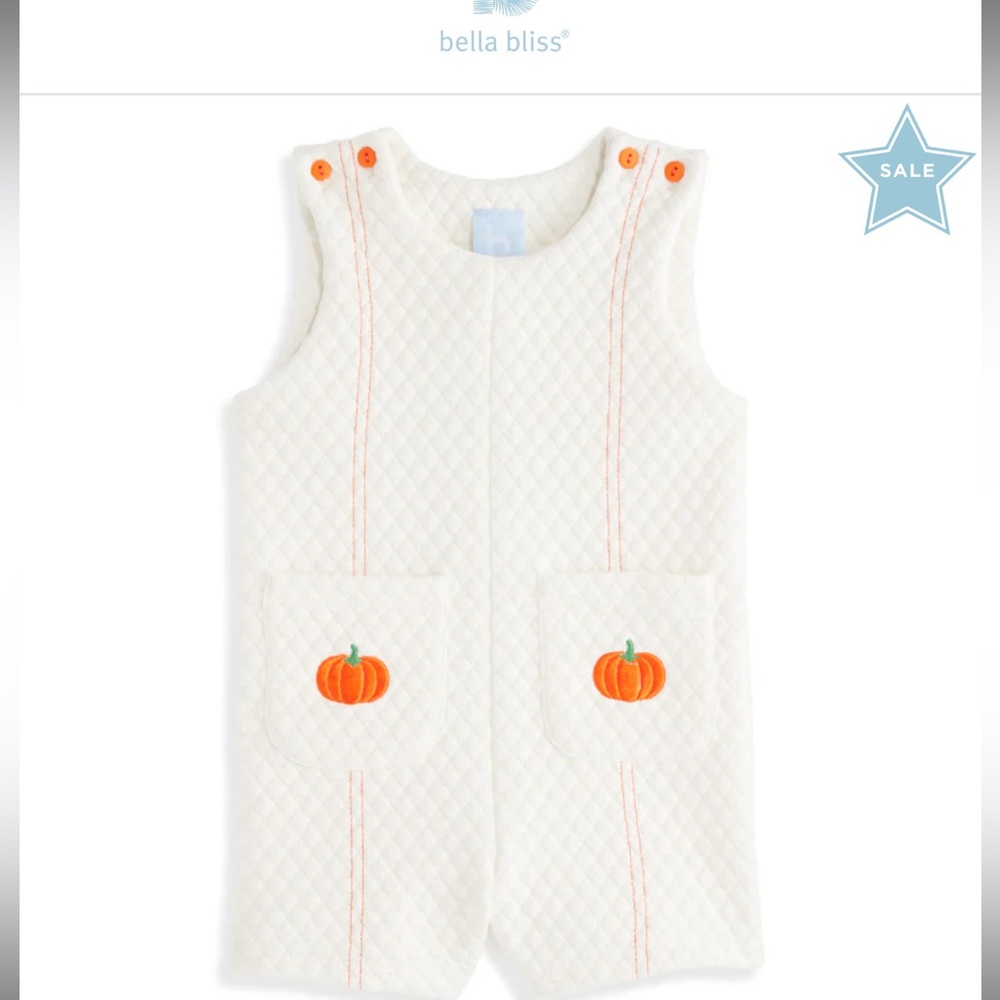 Quilted Pumpkin Romper